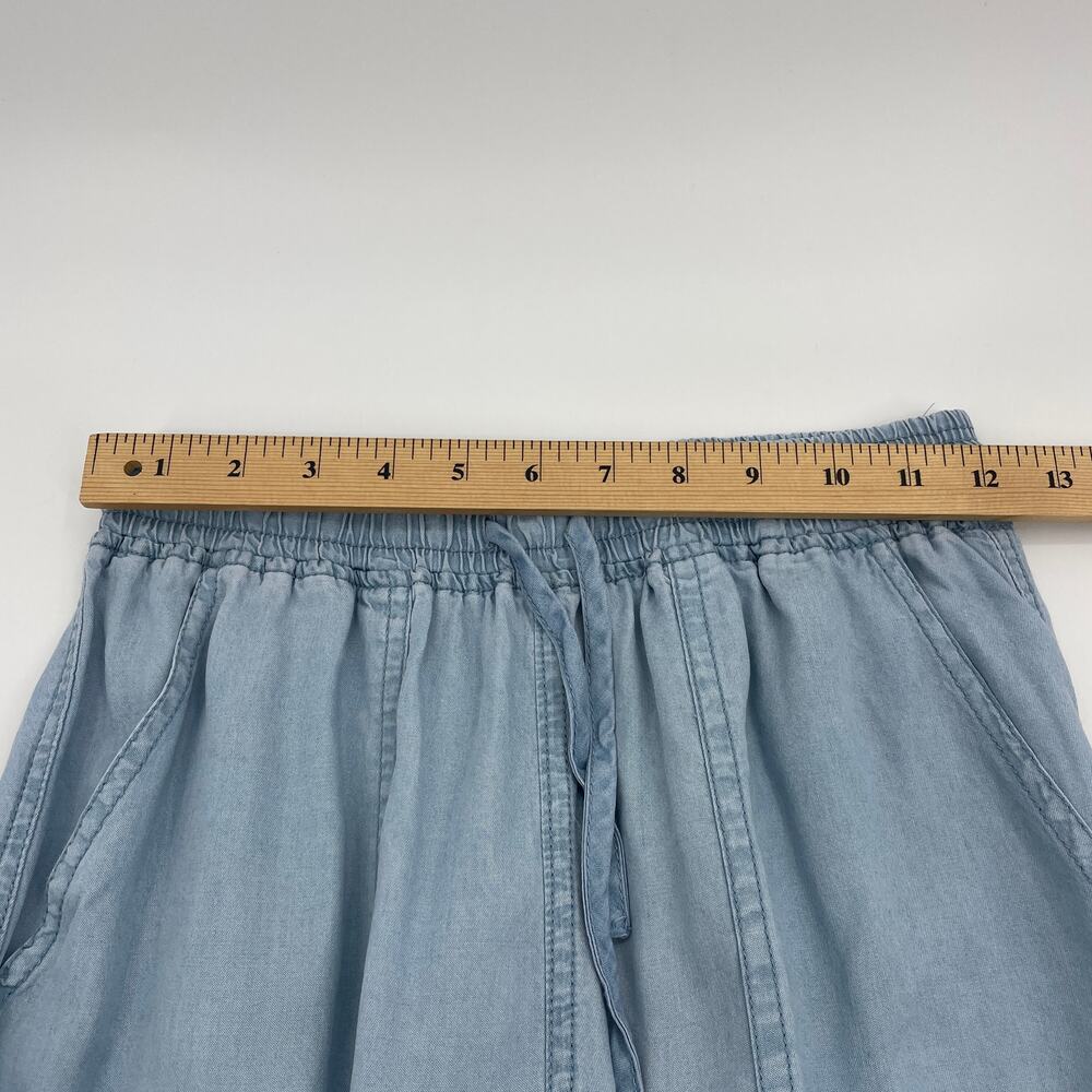 New THREAD & SUPPLY Casual Pant Women's Size XS Chambray Ruched Jogger High Rise - Picture 7 of 10